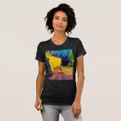 Vincent Van Gogh - Cafe Terrace At Night ポップアート Tシャツ (正面フル)