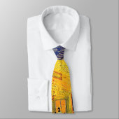 Vincent Van Gogh - Cafe Terrace At Night Fine Art ネクタイ (タイ)