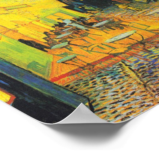 Vincent Van Gogh Cafe Terrace At Night Fine Art ポスター (角)