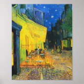 Vincent Van Gogh Cafe Terrace At Night Fine Art ポスター (正面)