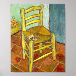 Vincent Van Gogh Chair with Pipe ポスター