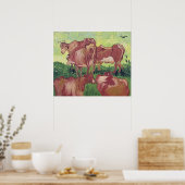 Vincent van Gogh | Cows, 1890 ポスター (キッチン)
