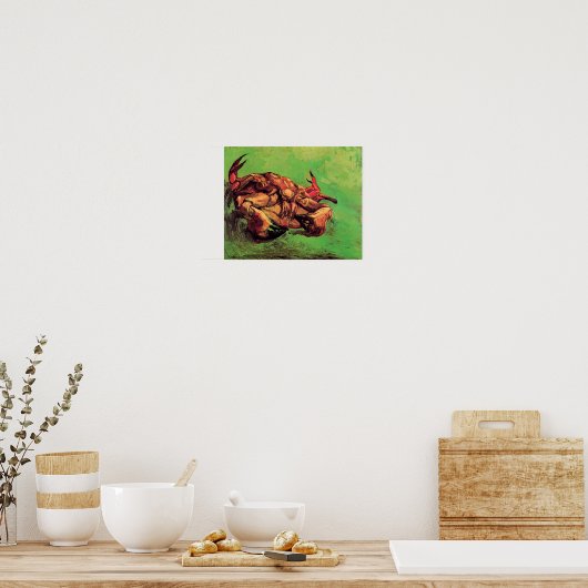 Vincent Van Gogh - Crab On Its Back Fine Art ポスター (キッチン)