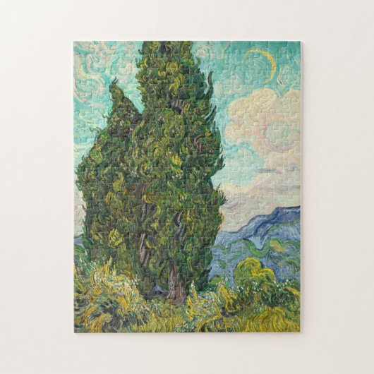 Vincent Van Gogh Cypresses ジグソーパズル (縦)