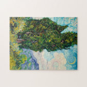 Vincent Van Gogh Cypresses Fine Art ジグソーパズル (横)
