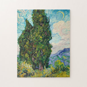 Vincent Van Gogh Cypresses Fine Art ジグソーパズル