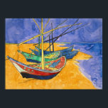 Vincent van Gogh - Fishing Boats on the Beach ポスター<br><div class="desc">Fishing Boats on the Beach at Saintes-Maries de la Mer - Watercolor - Vincent van Gogh,  1888</div>