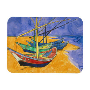 Vincent van Gogh - Fishing Boats on the Beach マグネット