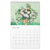 Vincent van Gogh Flowers Calendar カレンダー (3月 2027)