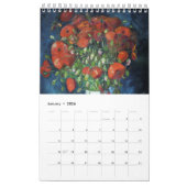 Vincent van Gogh Flowers Calendar カレンダー (1月 2026)