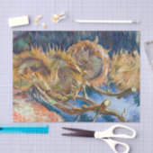 Vincent van Gogh - Four Cut Sunflowers 薄葉紙 (クラフト)