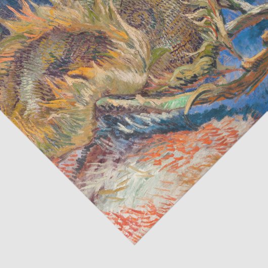 Vincent van Gogh - Four Cut Sunflowers 薄葉紙 (詳細)