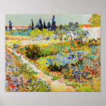 Vincent van Gogh - Garden at Arles ポスター<br><div class="desc">Garden at Arles / Flowering Garden with Path / Jardin a Arles - Vincent van Gogh,  1888</div>