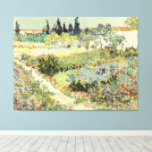 Vincent Van Gogh Garden at Arles 1888 キャンバスプリント (インサイチュ (ウッドフロア))
