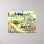 Vincent Van Gogh Garden at Arles 1888 キャンバスプリント (正面)