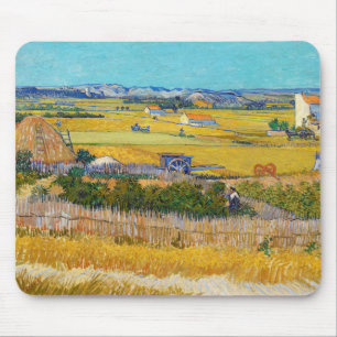 Vincent van Gogh - Harvest at La Crau マウスパッド