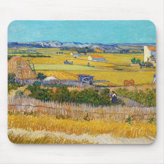 Vincent van Gogh - Harvest at La Crau マウスパッド (正面)