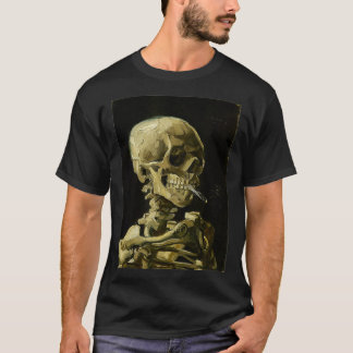 Vincent van Gogh Head of a Skeleton with a Burning Tシャツ