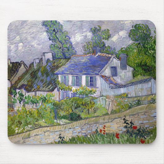 Vincent van Gogh, Houses in Auvers マウスパッド (正面)