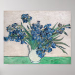 Vincent van Gogh - Irises ポスター<br><div class="desc">Irises / Still Life: Vase with Irises - Vincent van Gogh,  Oil on Canvas,  1890</div>