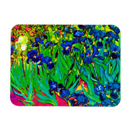 Vincent Van Gogh - Irises - 花好きポップアート マグネット