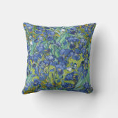 Vincent Van Gogh Irises in Blue and Green クッション (裏面)