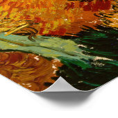 Vincent van Gogh - Landscape, House and Ploughman ポスター (角)