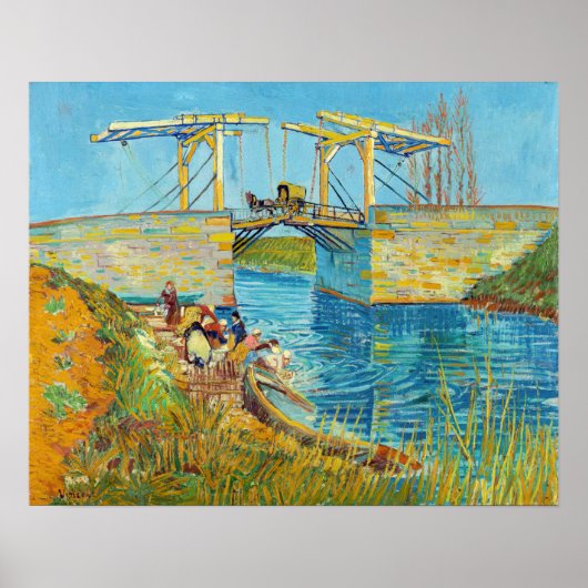 Vincent van Gogh - Langlois Bridge at Arles #1 ポスター (正面)