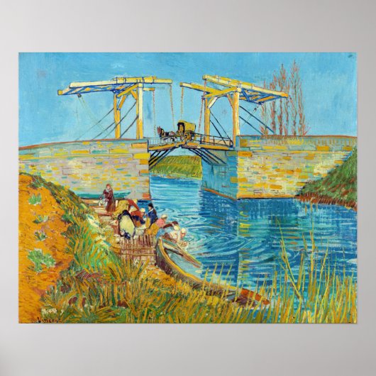 Vincent van Gogh - Langlois Bridge at Arles #1 ポスター (正面)