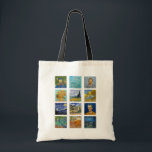 Vincent Van Gogh - Masterpieces Grid トートバッグ<br><div class="desc">Vincent Van Gogh - Masterpieces Grid</div>