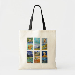 Vincent Van Gogh - Masterpieces Grid トートバッグ