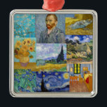 Vincent Van Gogh - Masterpieces Patchwork メタルオーナメント<br><div class="desc">Vincent Van Gogh - Masterpieces Patchwork</div>