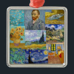 Vincent Van Gogh - Masterpieces Patchwork メタルオーナメント<br><div class="desc">Vincent Van Gogh - Masterpieces Patchwork</div>