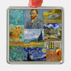 Vincent Van Gogh - Masterpieces Patchwork メタルオーナメント