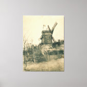 Vincent van Gogh - Moulin de la Galette キャンバスプリント (正面)
