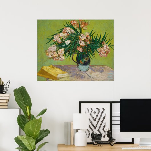 Vincent Van Gogh Oleander Still Life ポスター (ホームオフィス)