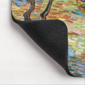 Vincent van Gogh - Olive Trees: Bright blue sky マウスパッド (コーナー)