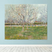 Vincent van Gogh - Orchard in Blossom キャンバスプリント (インサイチュ (ウッドフロア))