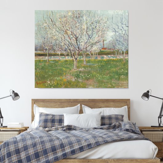 Vincent van Gogh - Orchard in Blossom キャンバスプリント (インサイチュ (寝室))