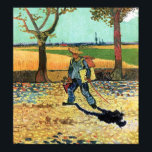 Vincent Van Gogh - Painter On His Way To Work ポスター<br><div class="desc">This oil on canvas from 1888, also known as Self Portrait on the Road to Tarascon, a commune in France, depicts Van Gogh as a traveling painter complete with straw hat, painting equipment and a walking stick - accompanied by his prominent shadow. This painting was destroyed by fire in World...</div>