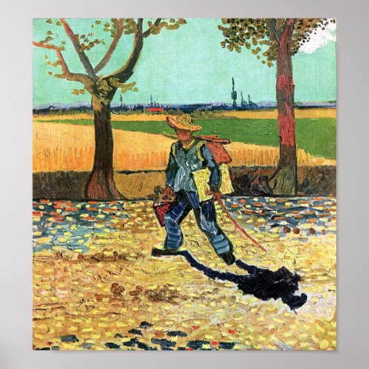 Vincent Van Gogh - Painter On His Way To Work ポスター (正面)
