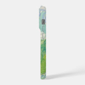 Vincent Van Gogh painting Green wheat field iPhoneケース (左側面)