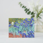 Vincent Van Gogh painting Irises インビテーションポストカード (スタンド正面)