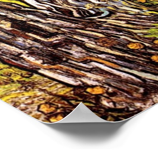 Vincent Van Gogh - Pine Trees And Dandelions ポスター (角)