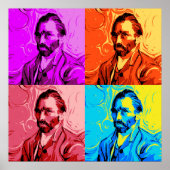 Vincent Van Gogh Pop Art ポスター (正面)