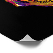 Vincent Van Gogh - Pop Art Halloween Skull ポスター (角)