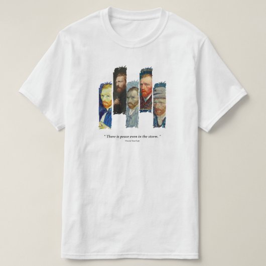 Vincent Van Gogh portrait and qoute T-Shirt Tシャツ (デザイン正面)