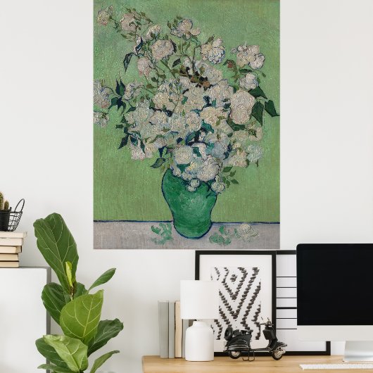 Vincent van Gogh - Roses ポスター (ホームオフィス)