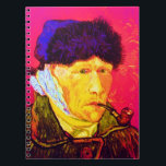 Vincent Van Gogh - Self Portrait Bandage Pop Art ノートブック<br><div class="desc">Oil on canvas from 1889, this self portrait showing Van Gogh's bandaged ear and deeply sad eyes, was painted a month after his breakdown in December 1888 when he cut off his own earlobe with a razor following an argument with his roomate, Paul Gauguin. Unlike similar stores, Art Lover's Cafe...</div>