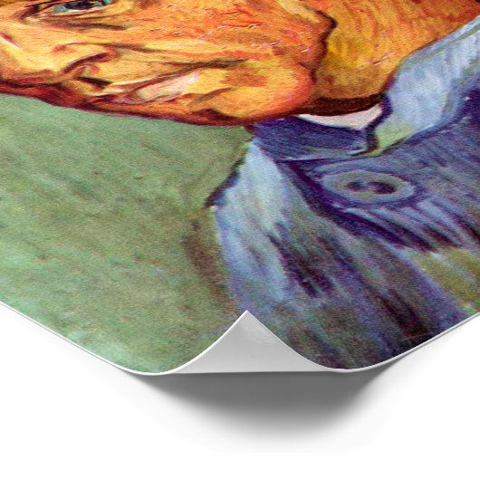 Vincent Van Gogh Self Portrait without Beard Art ポスター (角)